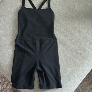 Beyond yoga spacedye short onesie